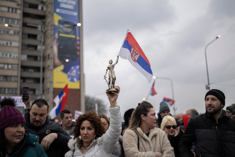 Thousands rally in Serbia as anger over corruption swells