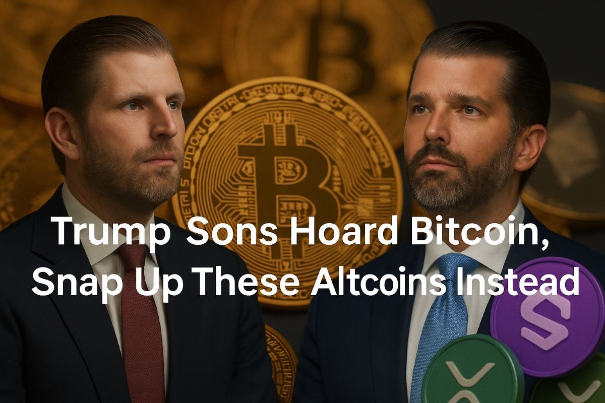 As Trump Sons Hoard Bitcoin, Snap Up These Altcoins Instead